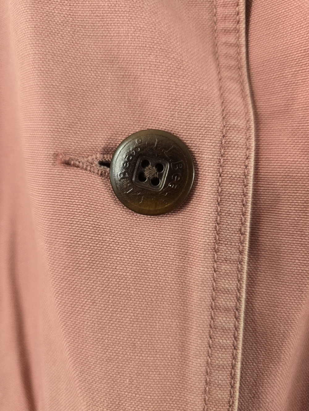 LL Bean Barn Jacket Corduroy Trim Vintage VTG 90s Y2k Chore Coat Button Front M - Picture 4 of 16